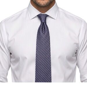 Ziggurat by Mulberry Neckwear Classic Men's Navy Purple Geometric 100% Silk Tie